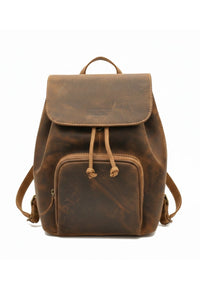 Mochila de piel natural envejecida de 29x22x13