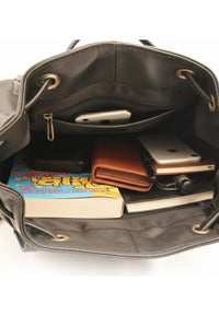 Mochila de piel natural envejecida de 29x22x13