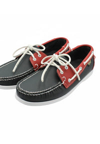 Nauticos de piel azul marino y rojo de hombre tallas de la 40 a la 47