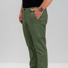Beige elastic Chinese casual pants - Sport