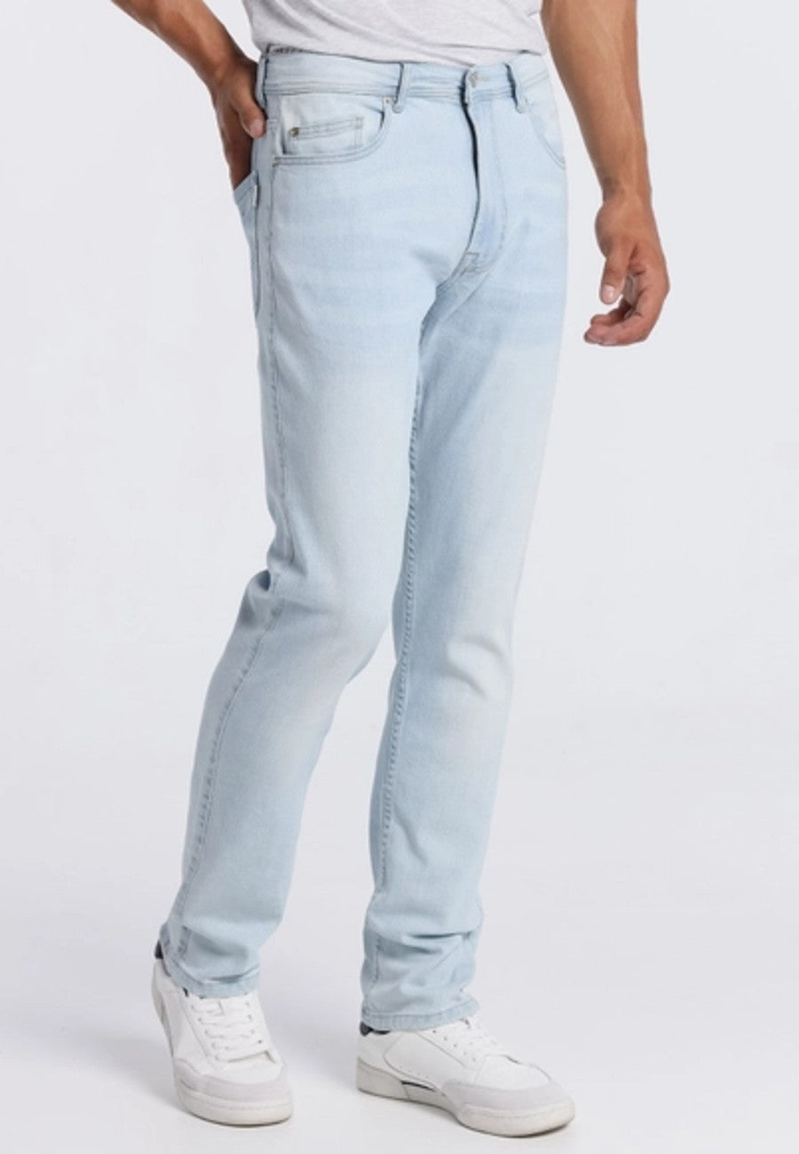 Pantalón Jeans Regular de tiro medio de hombre - Tono blanco
