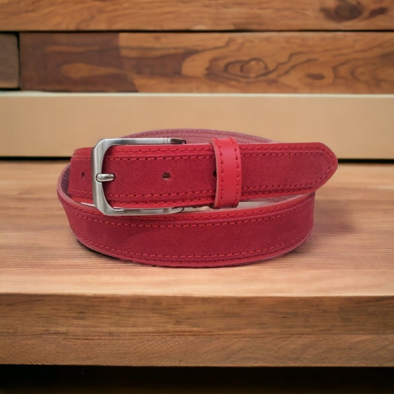 Cinturón de piel roja para hombre en testimu.com de T'estimu Moda