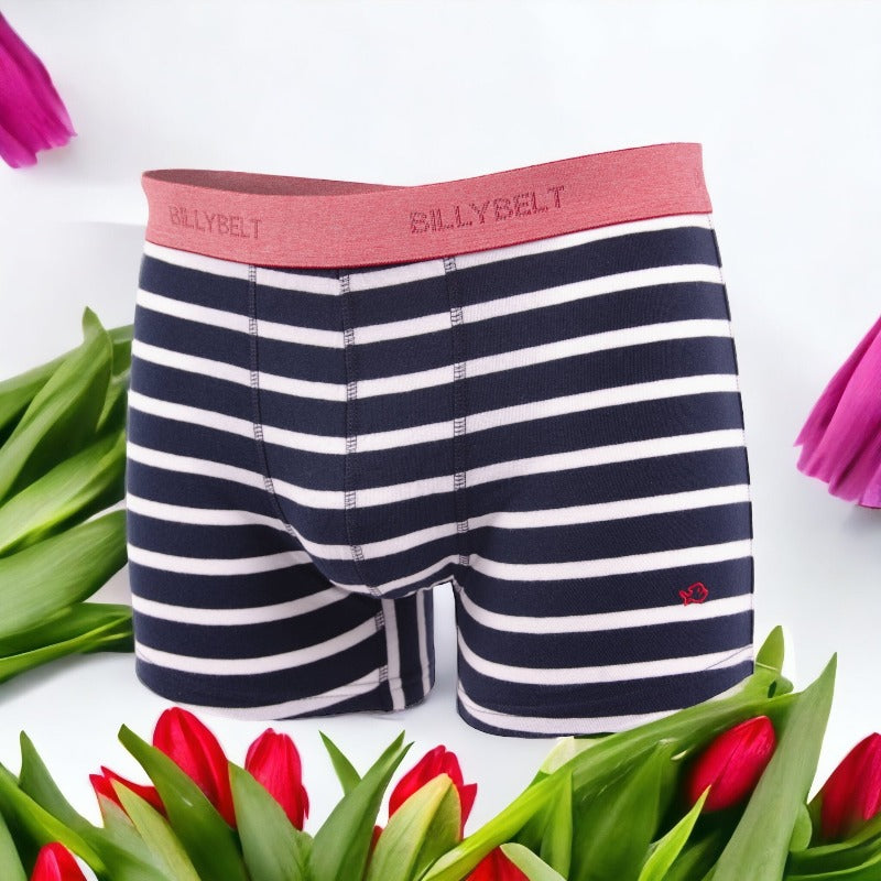 Bóxer de algodón orgánico Para Hombre - Banda Rosa en testimu.com de T'estimu Moda