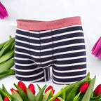 Bóxer de algodón orgánico Para Hombre - Banda Rosa en testimu.com de T'estimu Moda