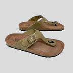 Sandalia para hombre de piel verde - Bio Itaca en testimu.com