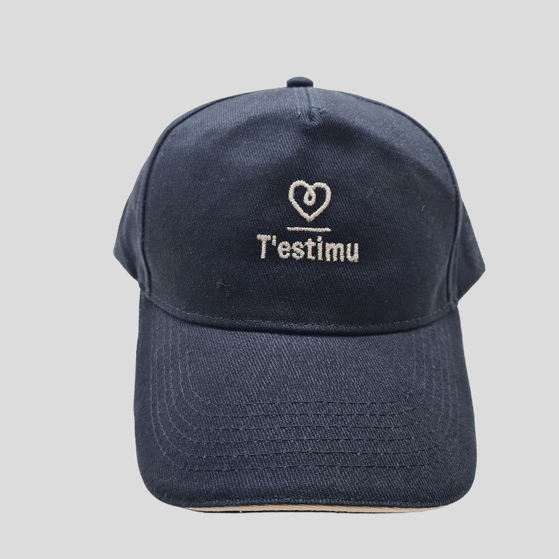 Gorra T'estimu Azul de algodón 100x100 en testimu.com de T'estimu moda