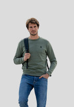 Sudadera caqui de algodón orgánico en testimu.com de T'estimu Moda