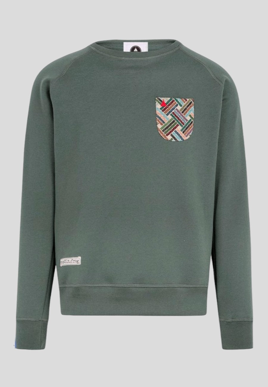 Sudadera Caqui con bolsillo en testimu.com de T'estimu Moda