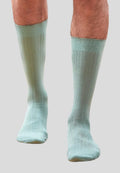Calcetines para hombre de algodón mercerizado en verde palido
