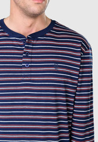 Pijama de hombre de rayas varias en tallas de la M a la XXL