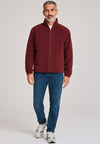 Chaqueta Forro Polar de hombre en color Borgoña