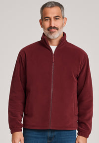 Chaqueta Forro Polar de hombre en color Borgoña