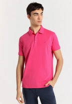 Polo de hombre de manga corta Rosa
