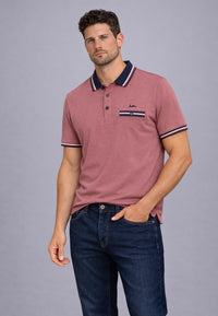 Polo piqué de hombre regular en color granate en testimu.com de T'estimu 