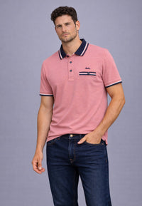 Polo piqué de hombre regular en color salmón en testimu.com de T'estimu moda