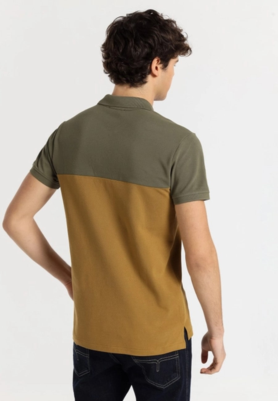 Polo LOIS de hombre con bolsillo marrón