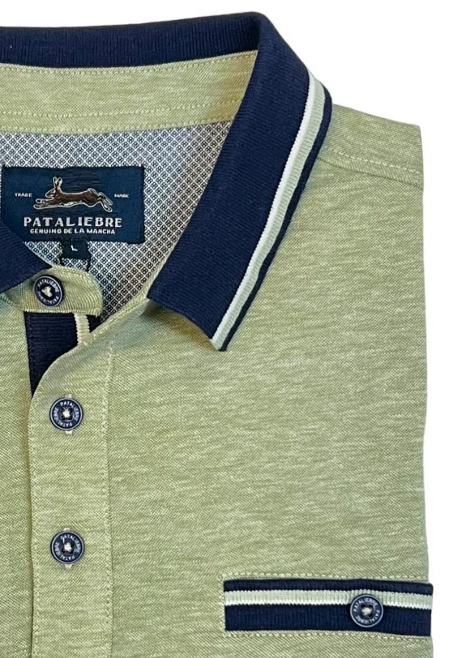 Polo piqué de hombre regular en color verde en testimu.com de T'estimu Moda