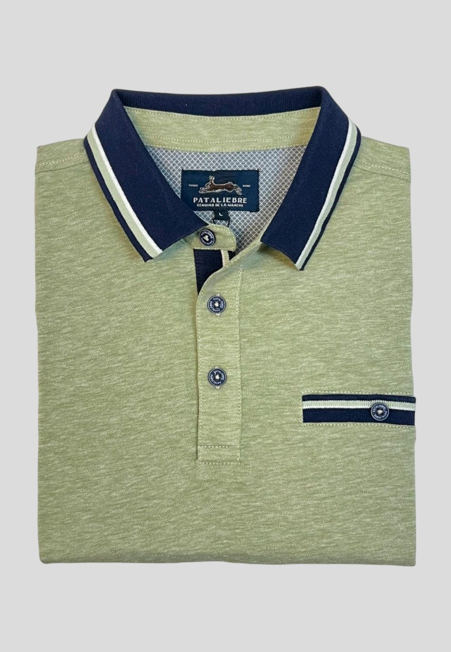 Polo piqué de hombre regular en color verde en testimu.com de T'estimu Moda