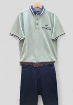 Polo piqué de hombre regular en color verde en testimu.com de T'estimu Moda
