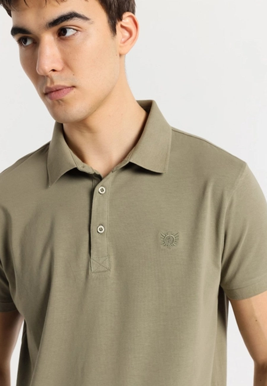 Polo de hombre de manga corta Verde sport
