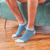 Calcetines tobilleros de algodón - Rayas azules en testimu.com de T'estimu Moda