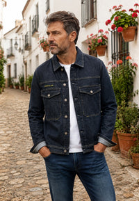 Chaqueta Sobre camisa vaquera negra