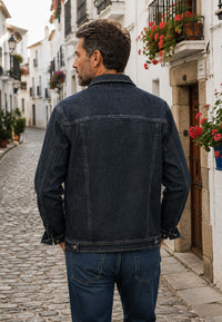 Chaqueta Sobre camisa vaquera negra
