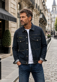 Chaqueta Sobre camisa vaquera negra