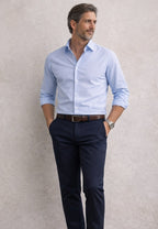 Pantalones chinos de verano azul marino Sport 322 (Tiro alto)