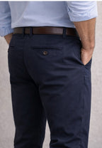 Pantalones chinos de verano azul marino Sport 322 (Tiro alto)