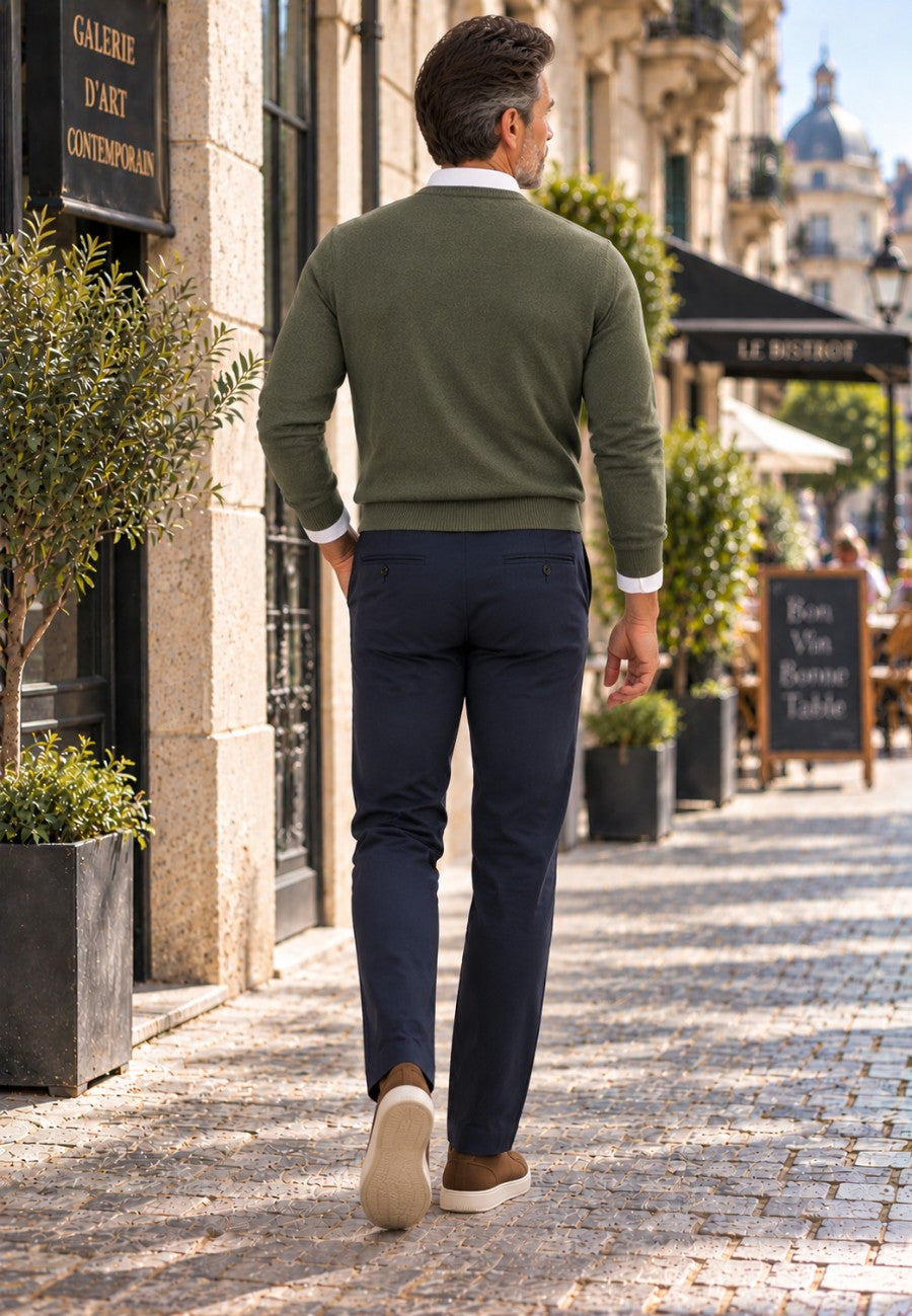 Pantalones tipo chinos Sport Guadiana de corte recto | Marino