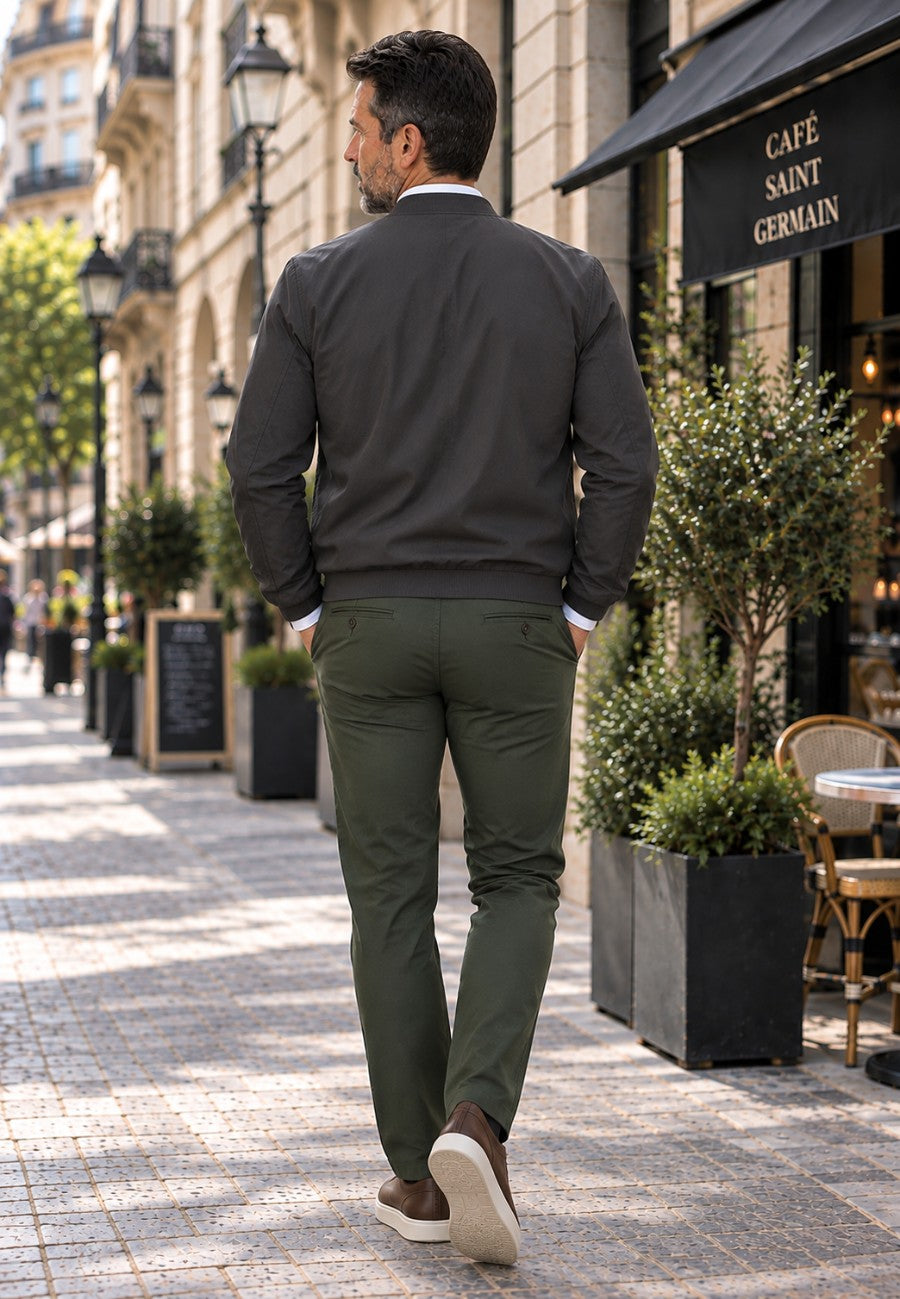 Pantalones tipo chinos Sport Guadiana de corte recto | Verde