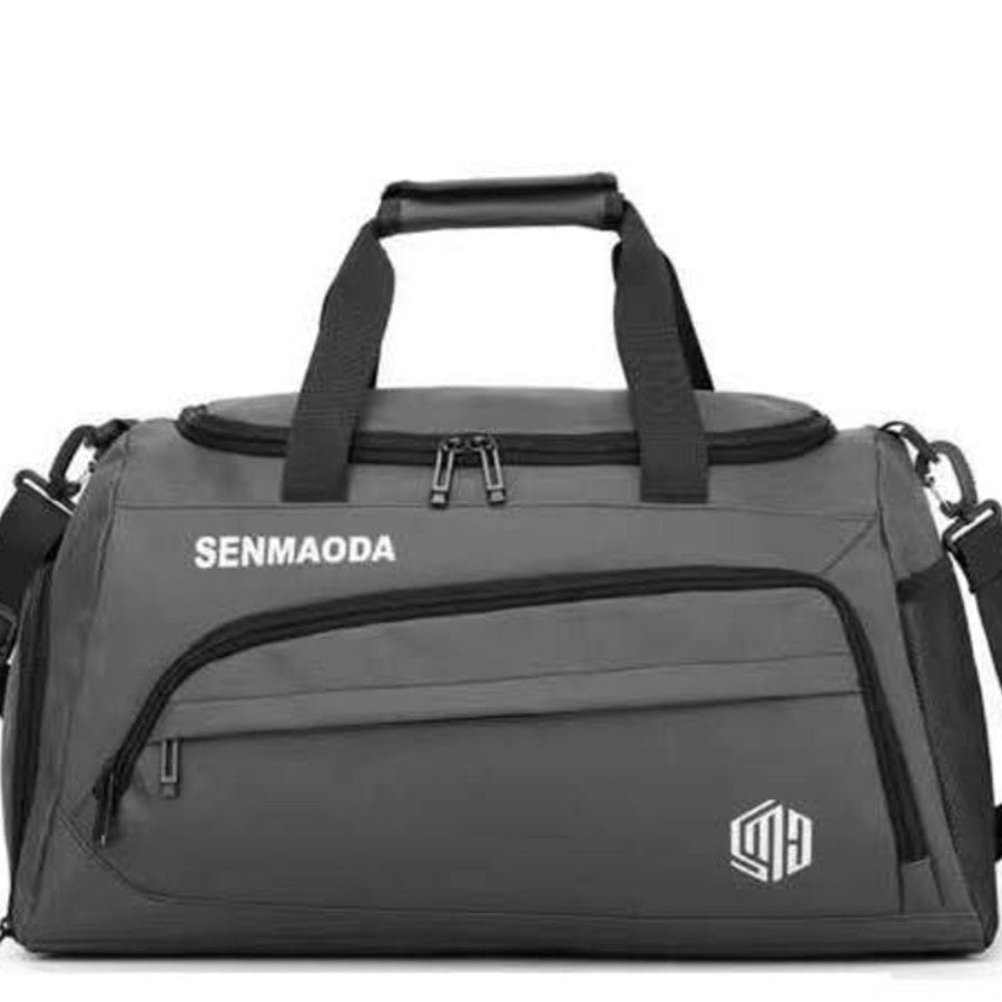 Bolsa de viaje para cabina de avión en dos colores, negro y gris