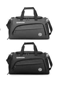 Bolsa de viaje para cabina de avión en dos colores, negro y gris