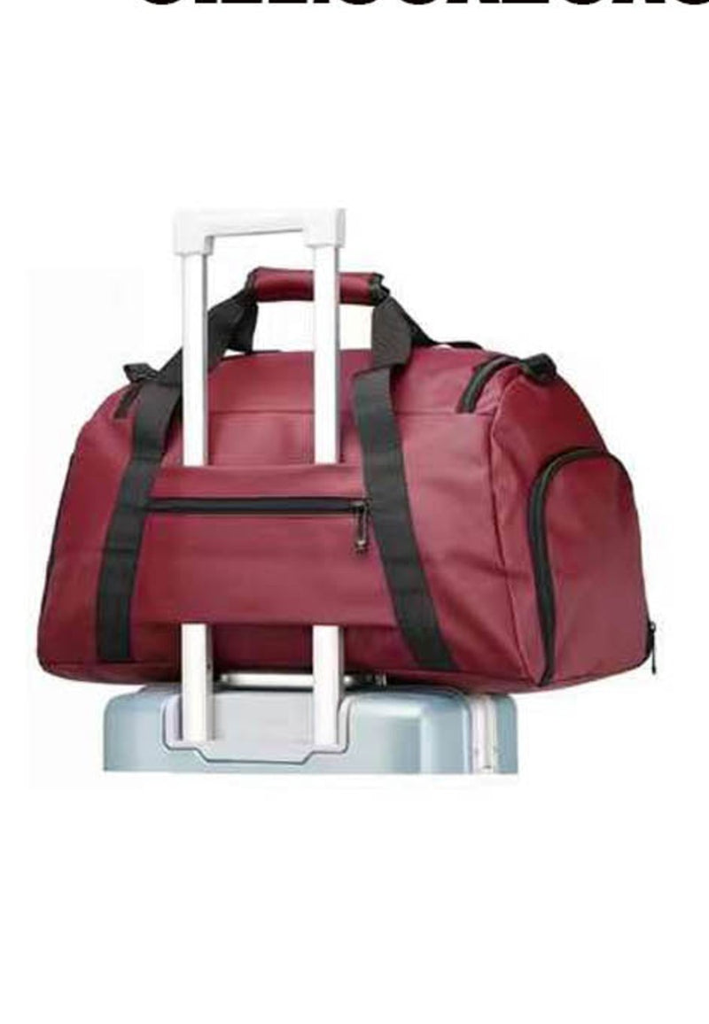 Bolsa de viaje para cabina de avión en dos colores, negro y gris