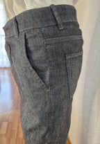 Pantalón diseño tejano con bolsillo francés de lino - LINUX
