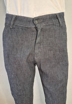 Pantalón diseño tejano con bolsillo francés de lino - LINUX