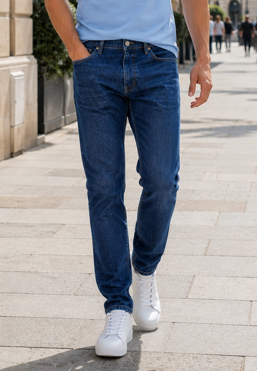 Pantalón de hombre tejano elástico T'estimu 108