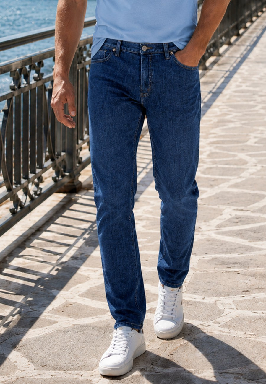 Pantalón de hombre tejano elástico T'estimu 108