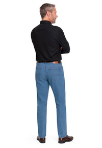 Tejano Elastico Azul oscuro de T'estimu Moda en testimu.com