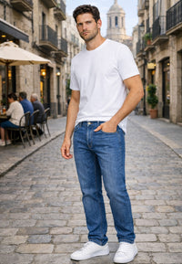 Tejano de verano elástico azul medio- T'estimu 205 en testimu.com de T'estimu Moda