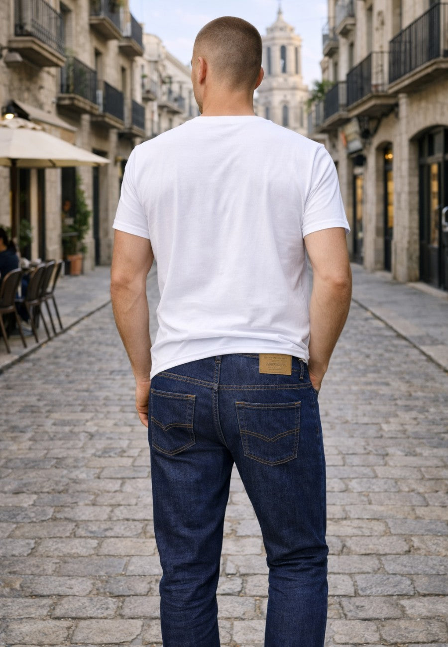 Tejano de verano elástico azul medio- T'estimu 205 en testimu.com de T'estimu Moda