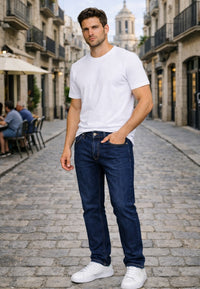 Tejano de verano elástico azul medio- T'estimu 205 en testimu.com de T'estimu Moda