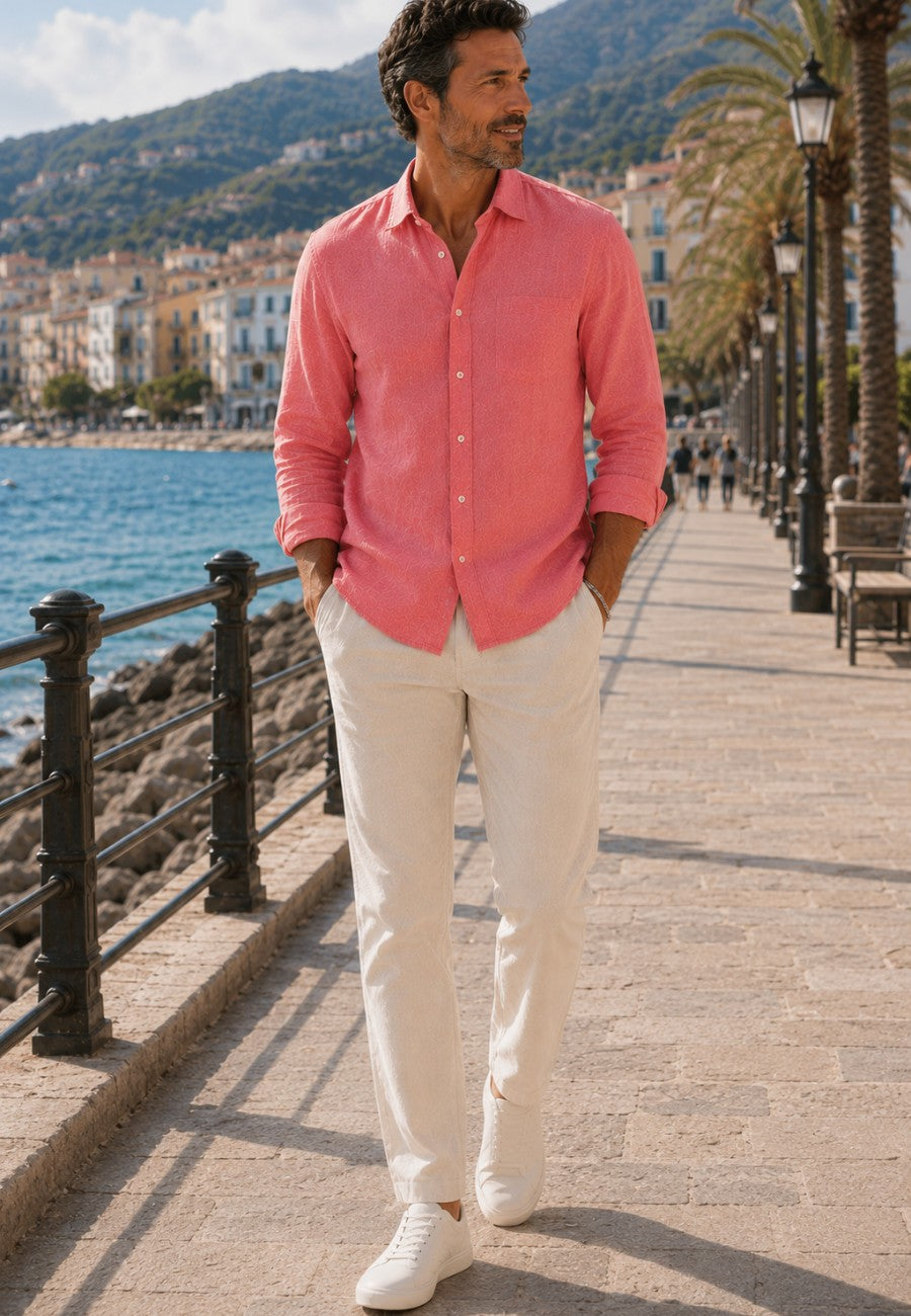 Pantalón Tossa de Mar de lino y algodón para el verano