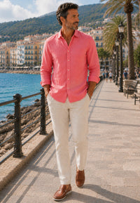Pantalón Tossa de Mar de lino y algodón para el verano