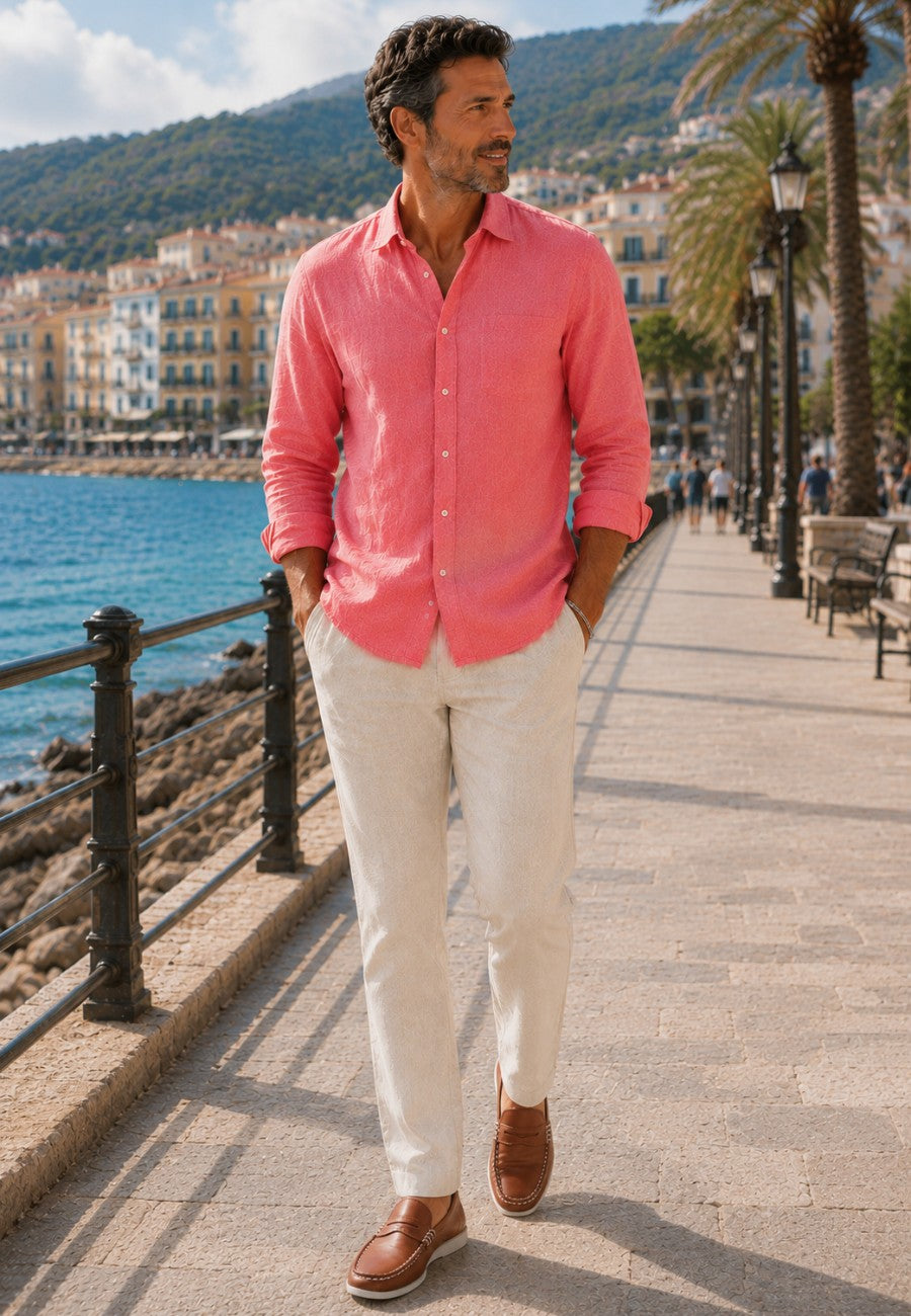 Pantalón Tossa de Mar de lino y algodón para el verano