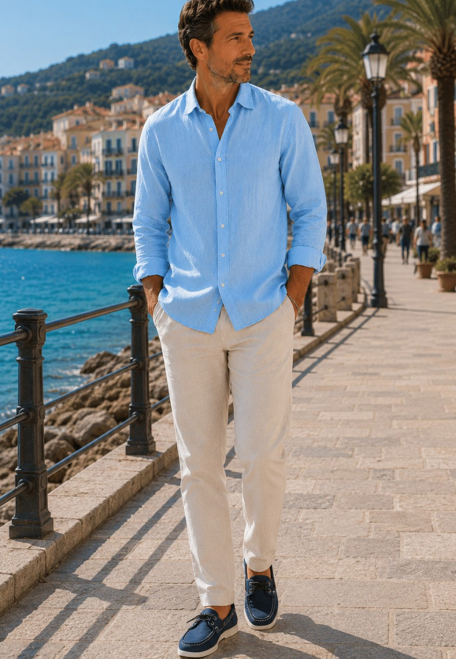 Pantalón Tossa de Mar de lino y algodón para el verano
