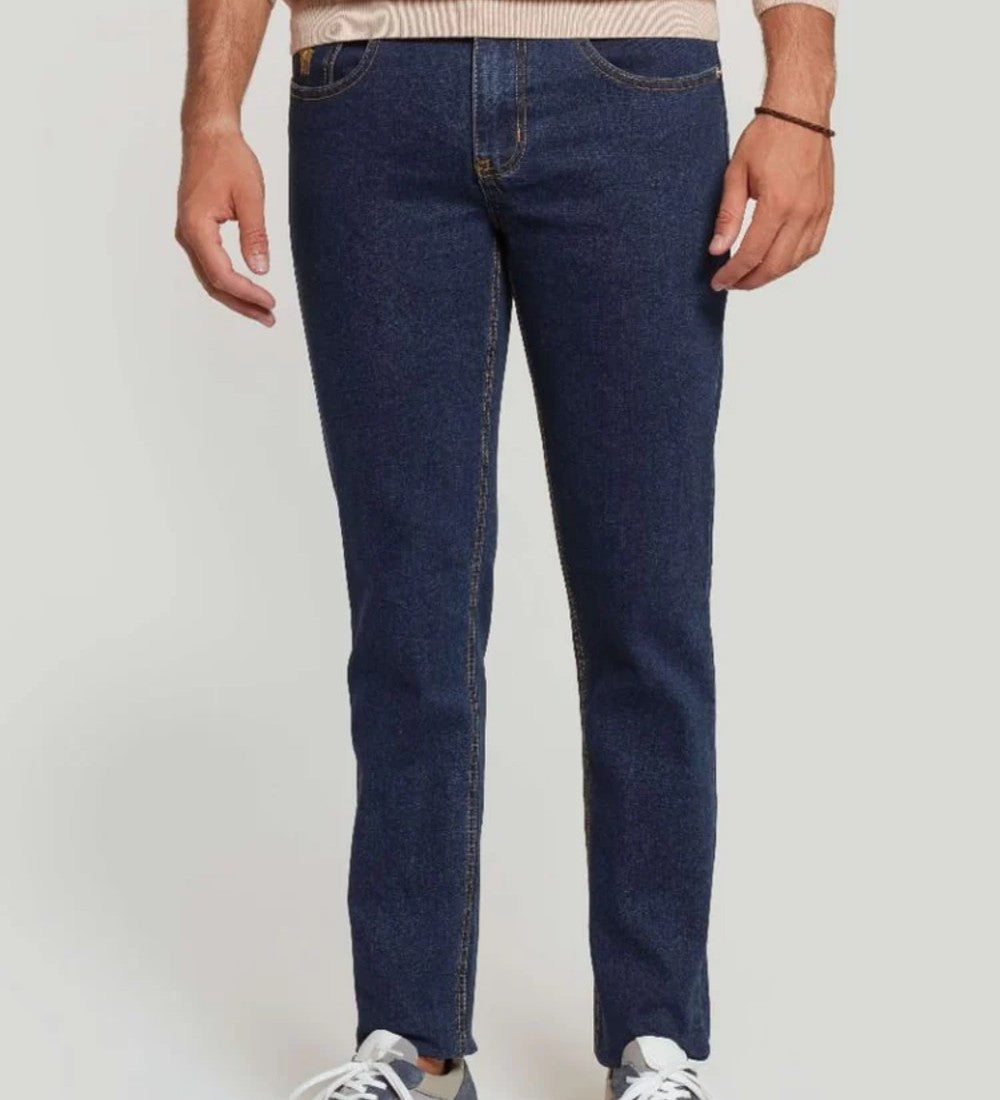 Pantalón Vaquero clásico piedra oscura corte recto