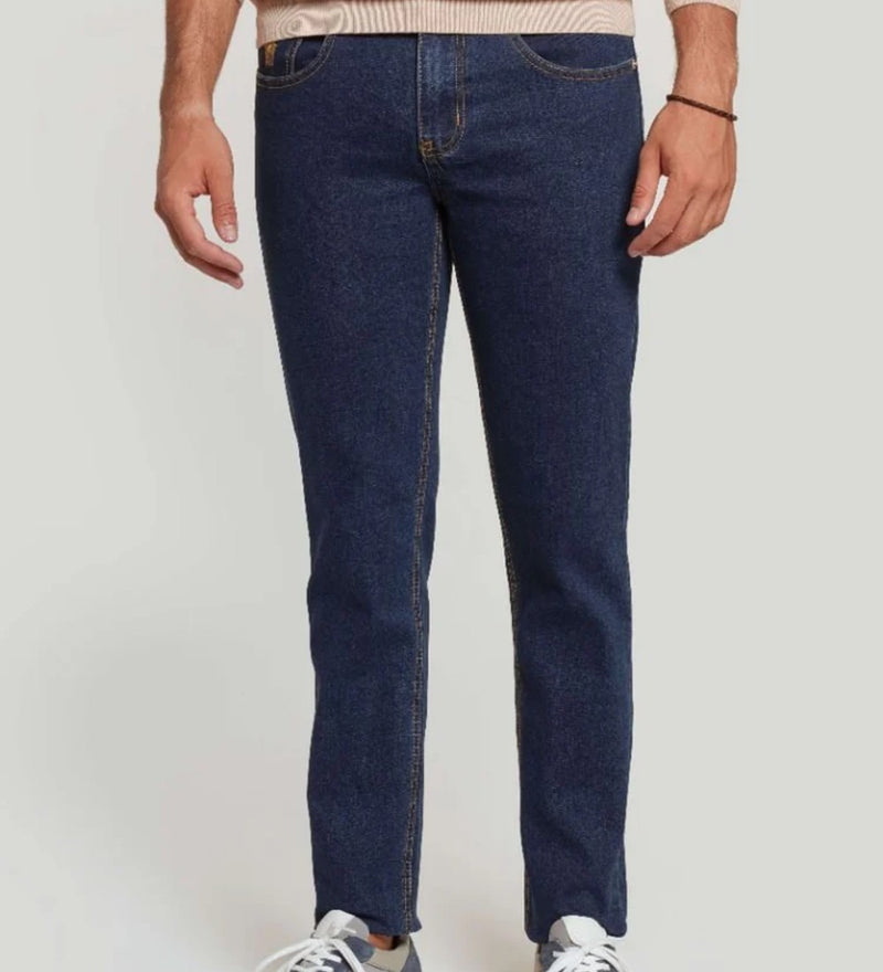 Pantalón Vaquero clásico piedra oscura corte recto