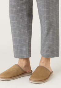 Zapatillas de estar por casa para hombre color marrón JH